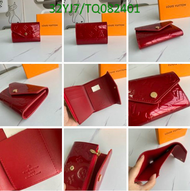 LV Bags-(4A)-Wallet-,Code: TQ082401,$: 32USD