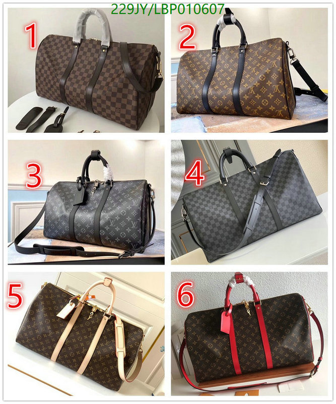 LV Bags-(Mirror)-Keepall BandouliRe 45-50-,Code: LBP010607,