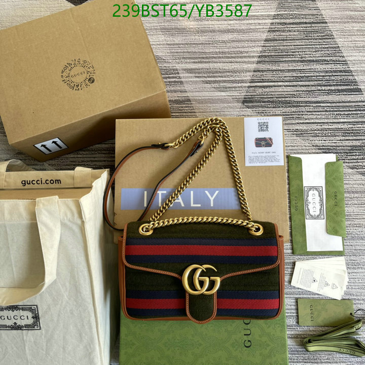 Gucci Bag-(Mirror)-Marmont,Code: YB3587,$: 239USD