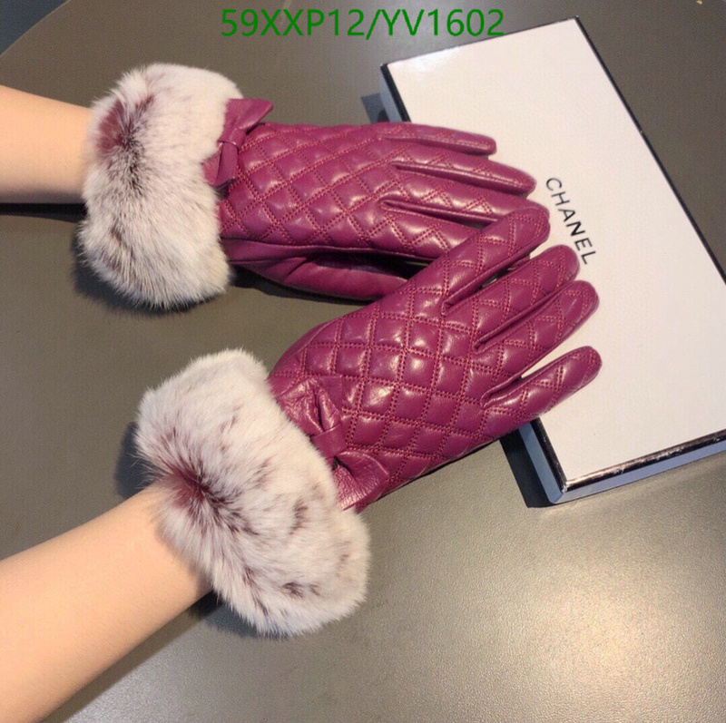 Gloves-Chanel, Code: YV1602,$: 59USD