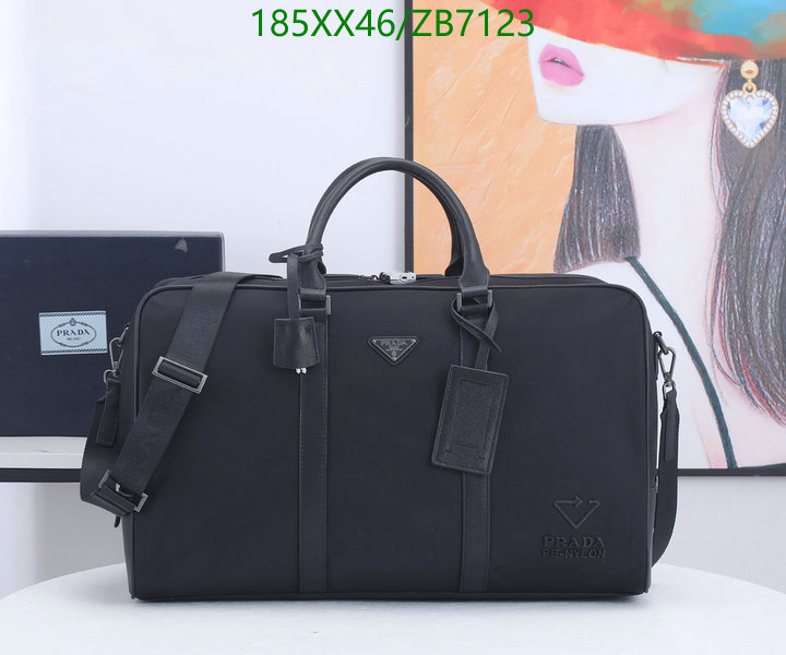 Prada Bag-(Mirror)-Handbag-,Code: ZB7123,$: 185USD