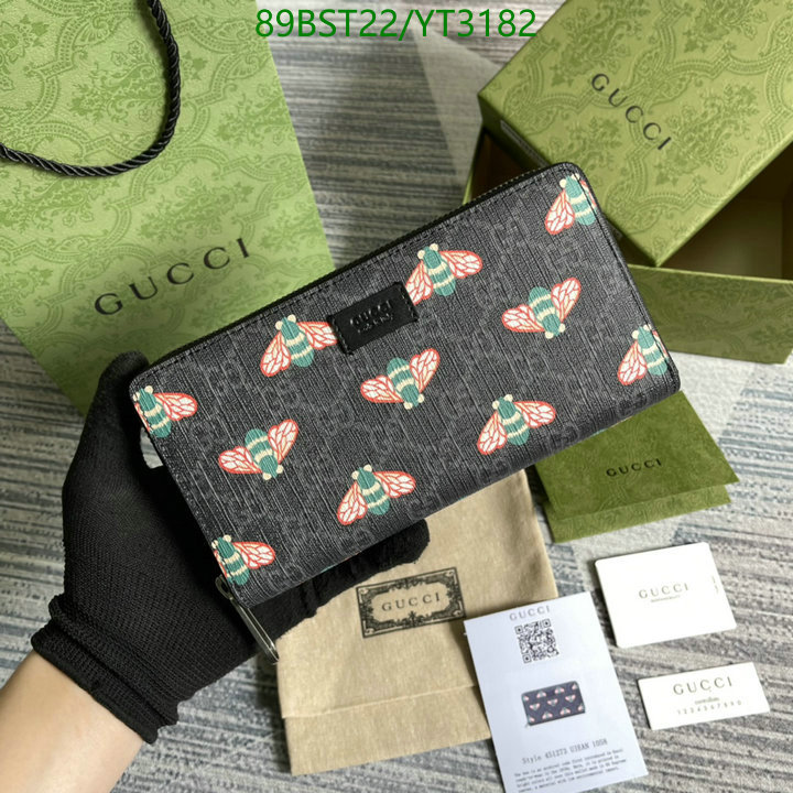 Gucci Bag-(Mirror)-Wallet-,Code: YT3182,$: 89USD