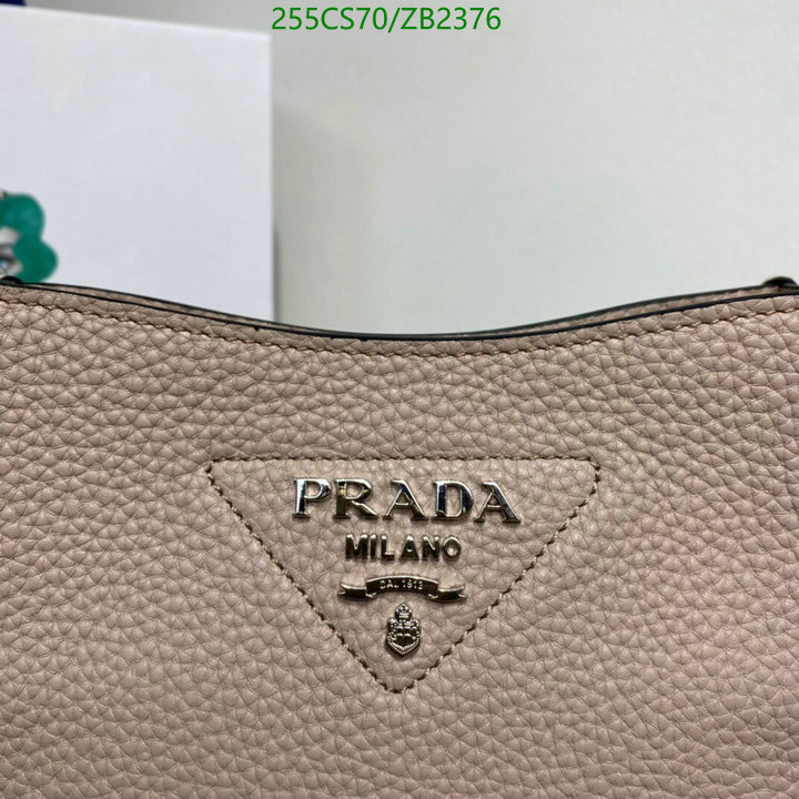 Prada Bag-(Mirror)-Diagonal-,Code: ZB2376,$: 255USD