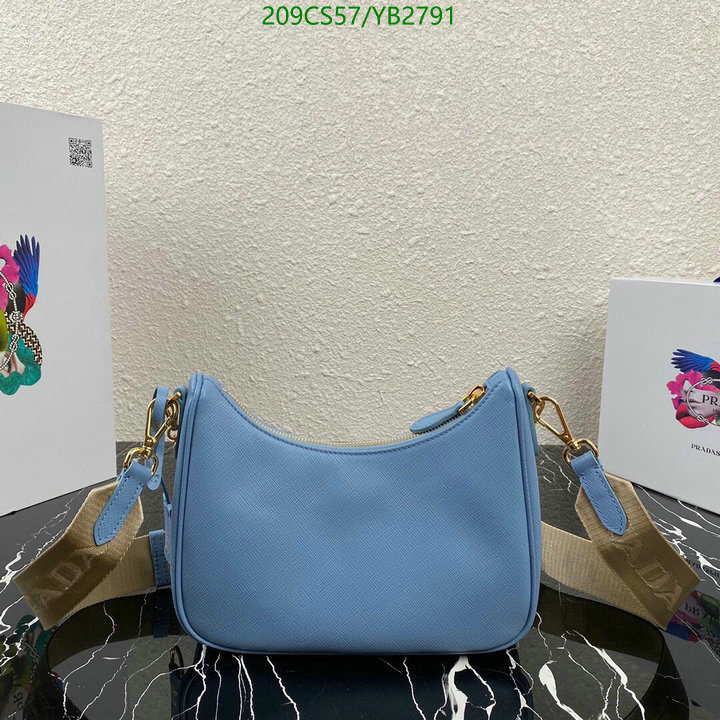 Prada Bag-(Mirror)-Diagonal-,Code: YB2791,$: 209USD