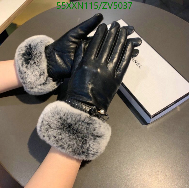 Gloves-Chanel, Code: ZV5037,$: 55USD