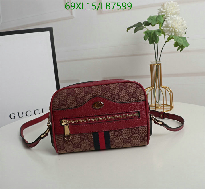 Gucci Bag-(4A)-Diagonal-,Code: LB7599,$: 69USD