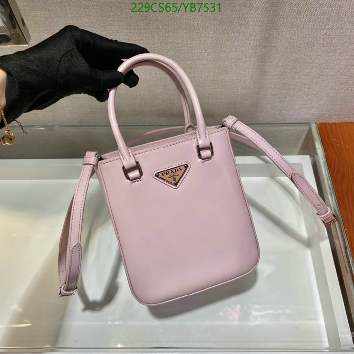 Prada Bag-(Mirror)-Diagonal-,Code: YB7531,$: 229USD