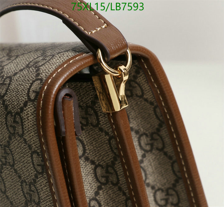 Gucci Bag-(4A)-Diagonal-,Code: LB7593,$: 75USD