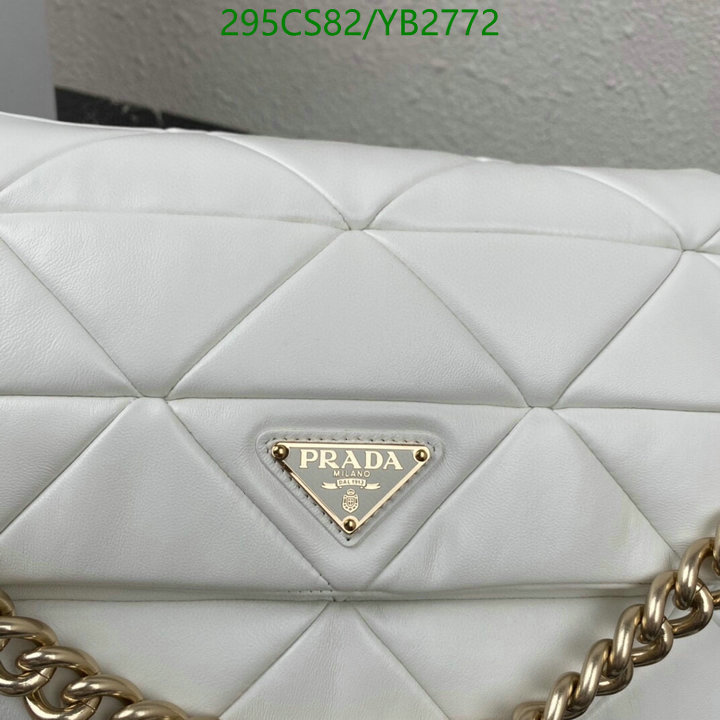 Prada Bag-(Mirror)-Diagonal-,Code: YB2772,$: 295USD