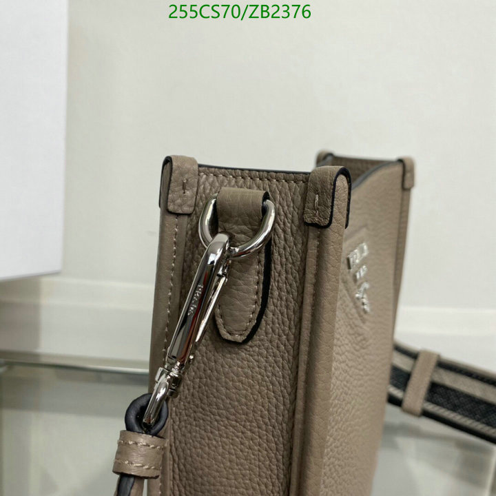 Prada Bag-(Mirror)-Diagonal-,Code: ZB2376,$: 255USD