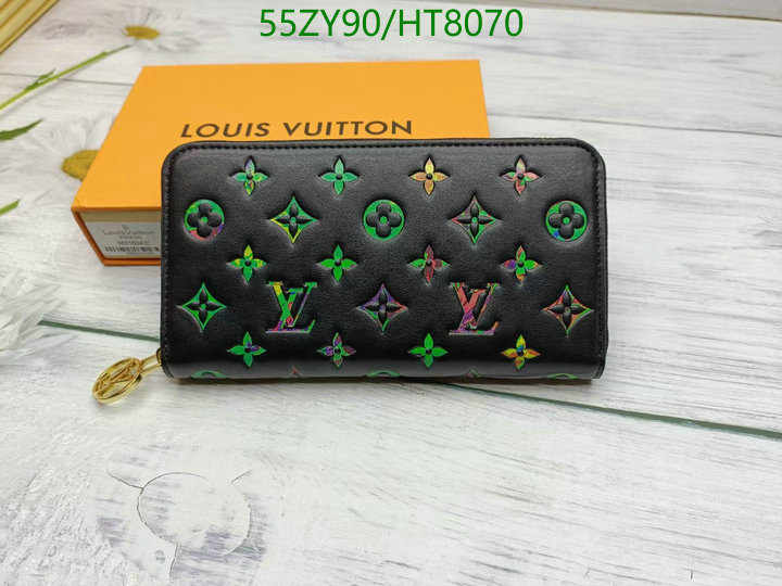 LV Bags-(Mirror)-Wallet-,Code: HT8070,$: 55USD