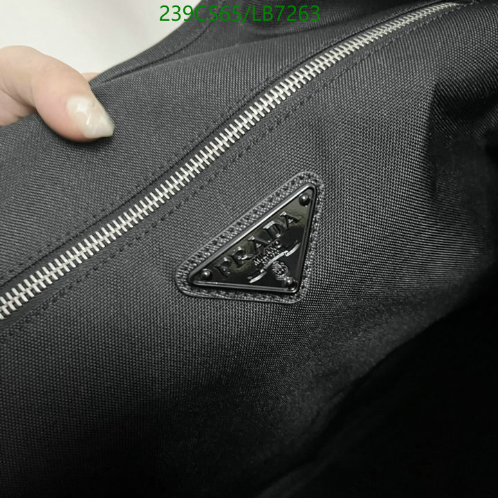 Prada Bag-(Mirror)-Handbag-,Code: LB7263,$: 239USD