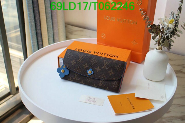 LV Bags-(Mirror)-Wallet-,Code: T062246,$: 69USD