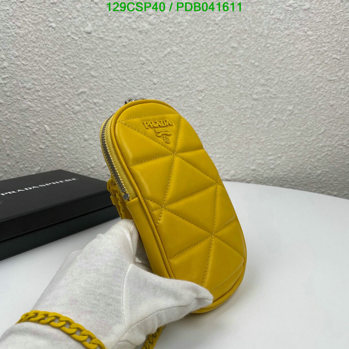 Prada Bag-(Mirror)-Diagonal-,Code: PDB041611,$: 129USD