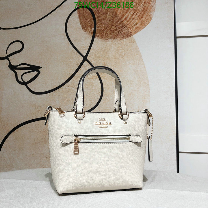 Coach Bag-(4A)-Handbag-,Code: ZB6188,$: 75USD