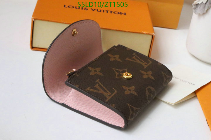 LV Bags-(Mirror)-Wallet-,Code: ZT1505,$: 55USD