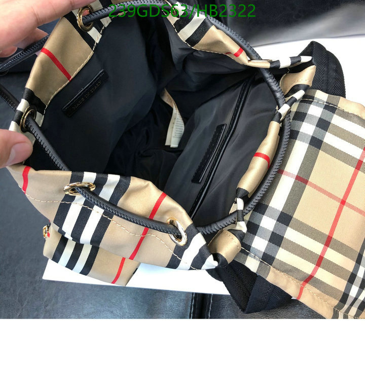 Burberry Bag-(Mirror)-Backpack-,Code: HB2322,