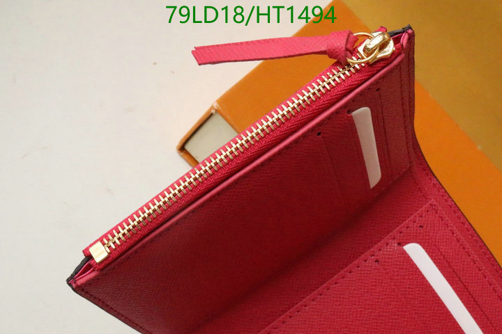 LV Bags-(Mirror)-Wallet-,Code: HT1494,$: 79USD