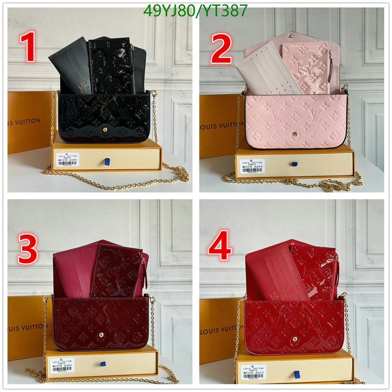 LV Bags-(4A)-Wallet-,Code: YT387,$: 49USD