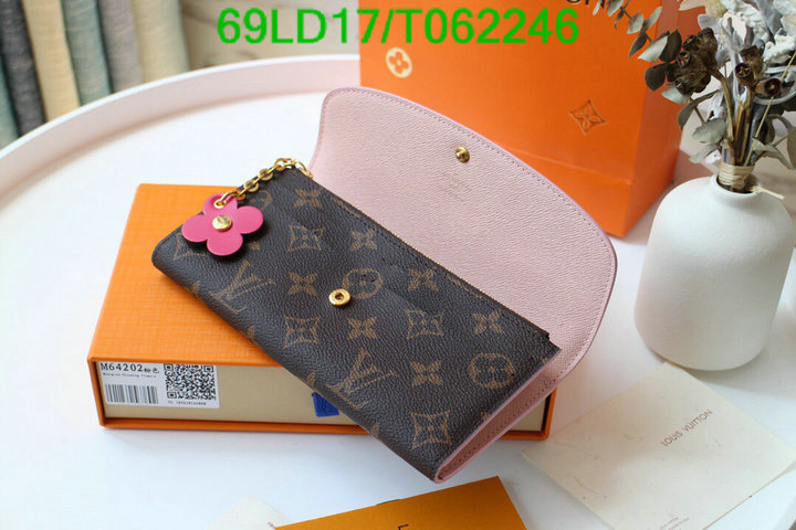 LV Bags-(Mirror)-Wallet-,Code: T062246,$: 69USD