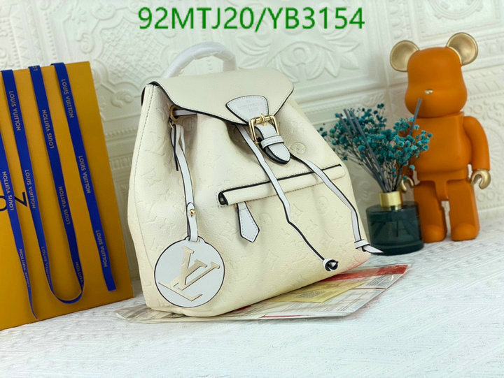 LV Bags-(4A)-Backpack-,Code: YB3154,$: 92USD