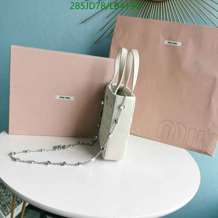 Miu Miu Bag-(Mirror)-Diagonal-,Code: LB4194,$: 285USD