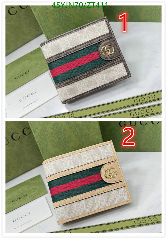 Gucci Bag-(4A)-Wallet-,Code: ZT411,$: 55USD