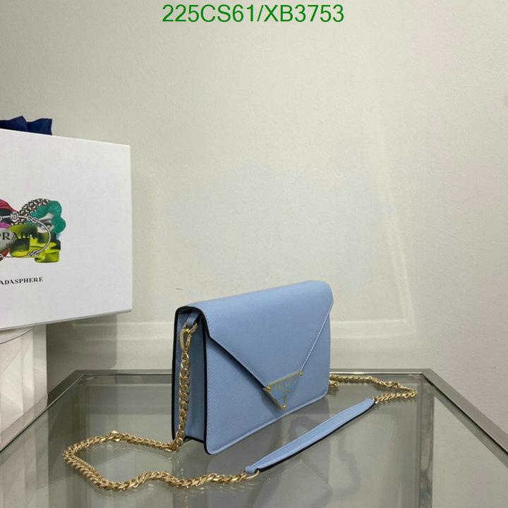 Prada Bag-(Mirror)-Diagonal-,Code: XB3753,$: 225USD