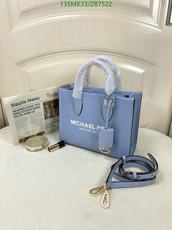 Michael Kors Bag-(Mirror)-Handbag-,Code: ZB7522,$: 135USD