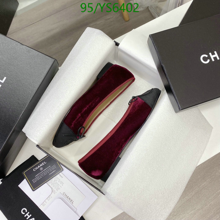 Chanel-Ballet Shoes,Code: YS6402,$: 95USD