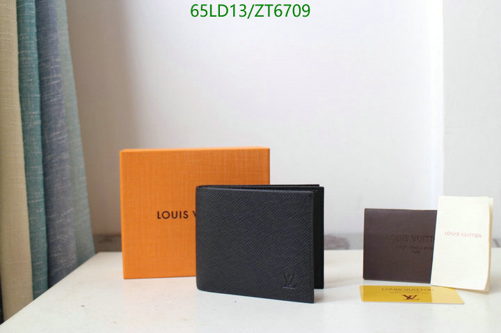 LV Bags-(Mirror)-Wallet-,Code: ZT6709,$: 65USD