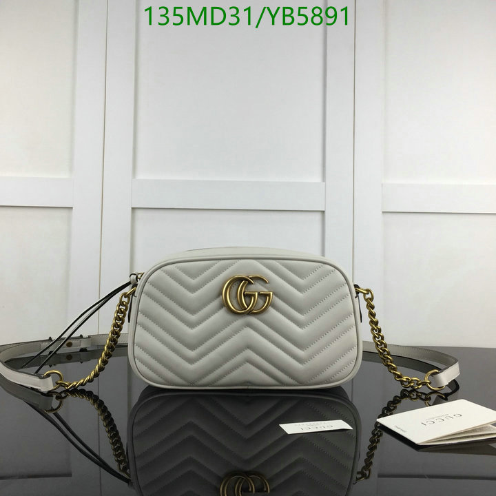 Gucci Bag-(Mirror)-Marmont,Code: YB5891,$: 135USD