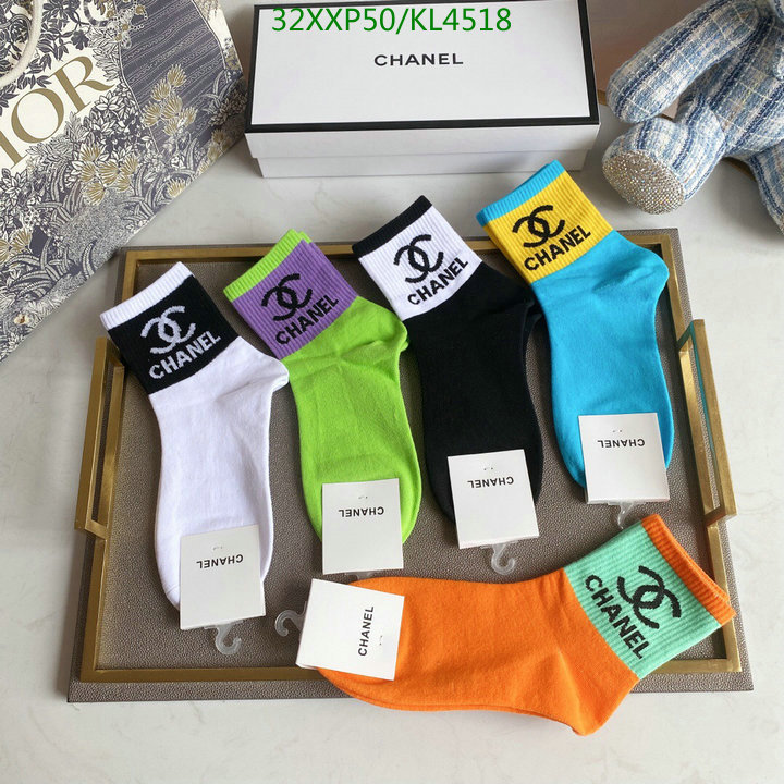 Sock-Chanel,Code: KL4518,$: 32USD