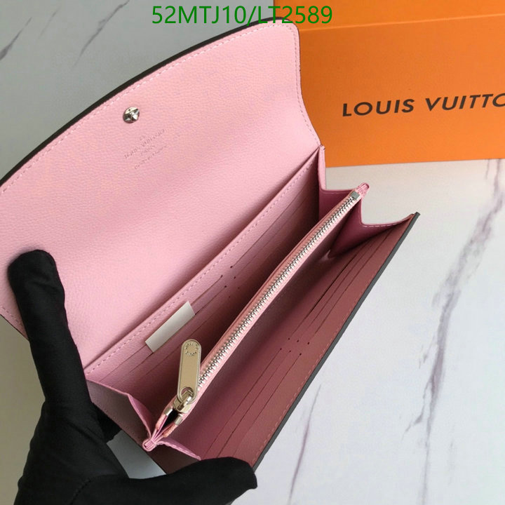 LV Bags-(4A)-Wallet-,Code: LT2589,$: 52USD