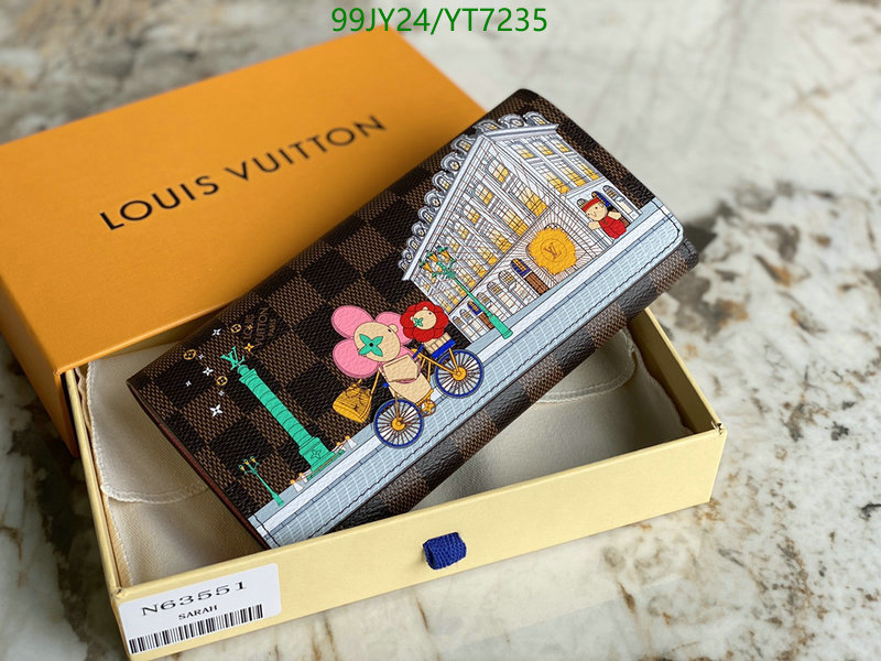 LV Bags-(Mirror)-Wallet-,Code: YT7235,$: 99USD