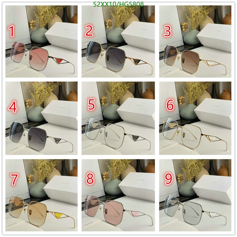 Glasses-Prada, Code: HG5808,$: 52USD
