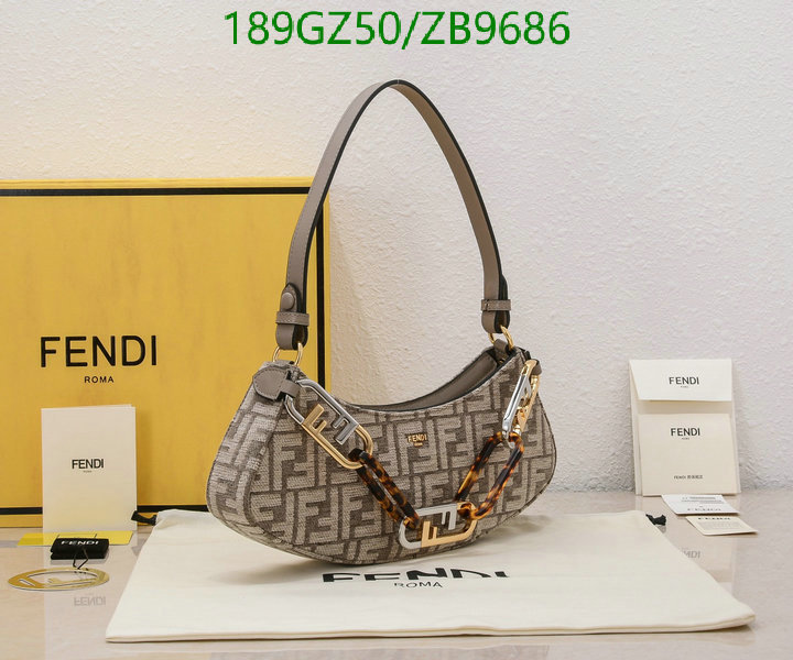 Fendi Bag-(Mirror)-Handbag-,Code: ZB9686,$: 189USD