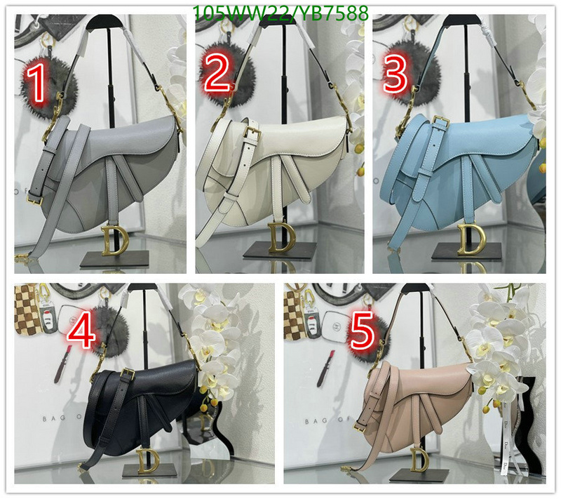 Dior Bags-(4A)-Saddle-,Code: YB7588,$: 105USD