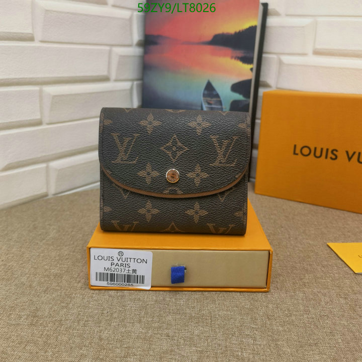 LV Bags-(4A)-Wallet-,Code: LT8026,$: 59USD