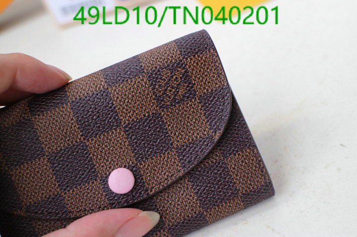 LV Bags-(Mirror)-Wallet-,Code: TN040201,$: 49USD