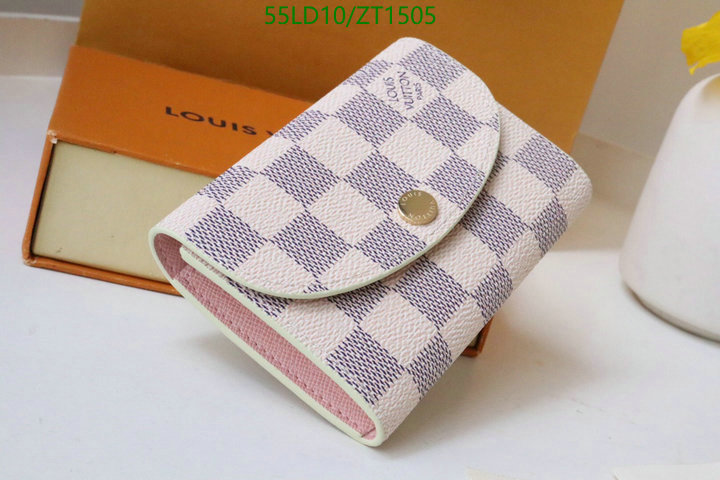 LV Bags-(Mirror)-Wallet-,Code: ZT1505,$: 55USD