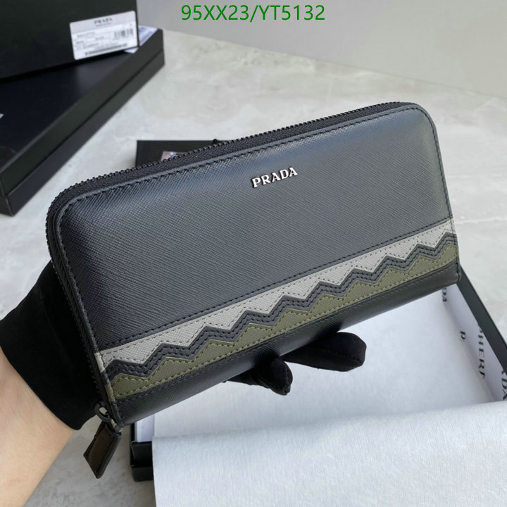 Prada Bag-(Mirror)-Wallet-,Code: YT5132,$: 95USD