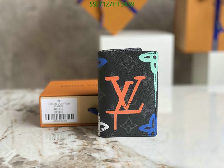 LV Bags-(Mirror)-Wallet-,Code: HT3439,$: 59USD