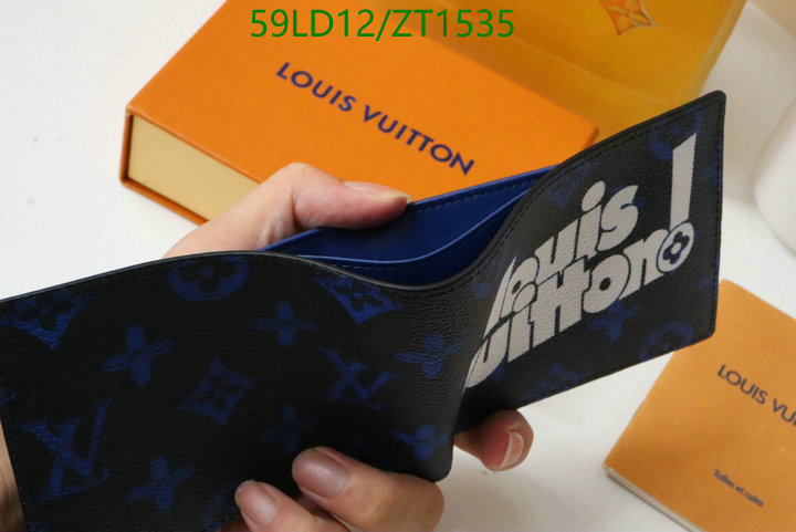 LV Bags-(Mirror)-Wallet-,Code: ZT1535,$: 59USD