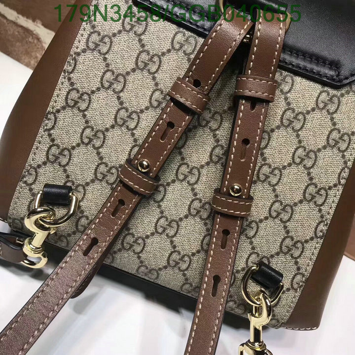 Gucci Bag-(Mirror)-Backpack-,Code:GGB040655,$: 179USD