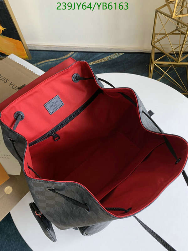 LV Bags-(Mirror)-Backpack-,Code: YB6163,$: 239USD