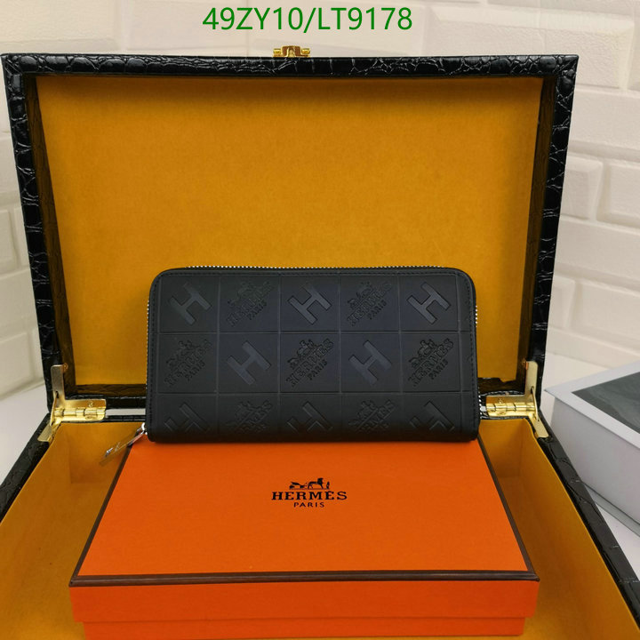 Hermes Bag-(4A)-Wallet-,Code: LT9178,$: 49USD