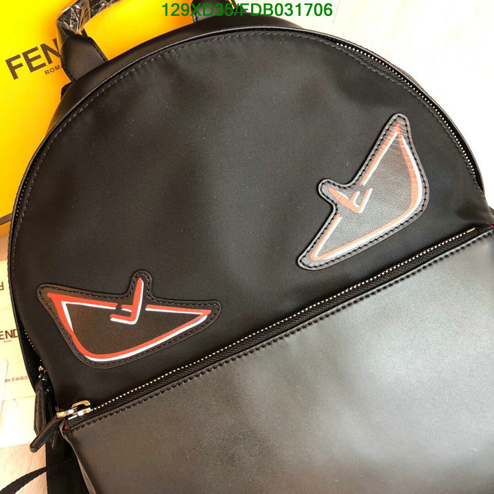 Fendi Bag-(4A)-Backpack-,Code: FDB031706,$:129USD
