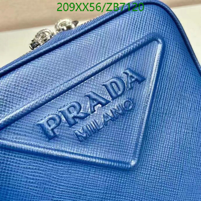 Prada Bag-(Mirror)-Diagonal-,Code: ZB7120,$: 209USD