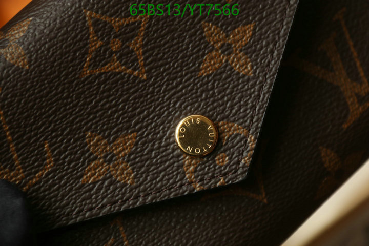 LV Bags-(Mirror)-Wallet-,Code: YT7566,$: 65USD